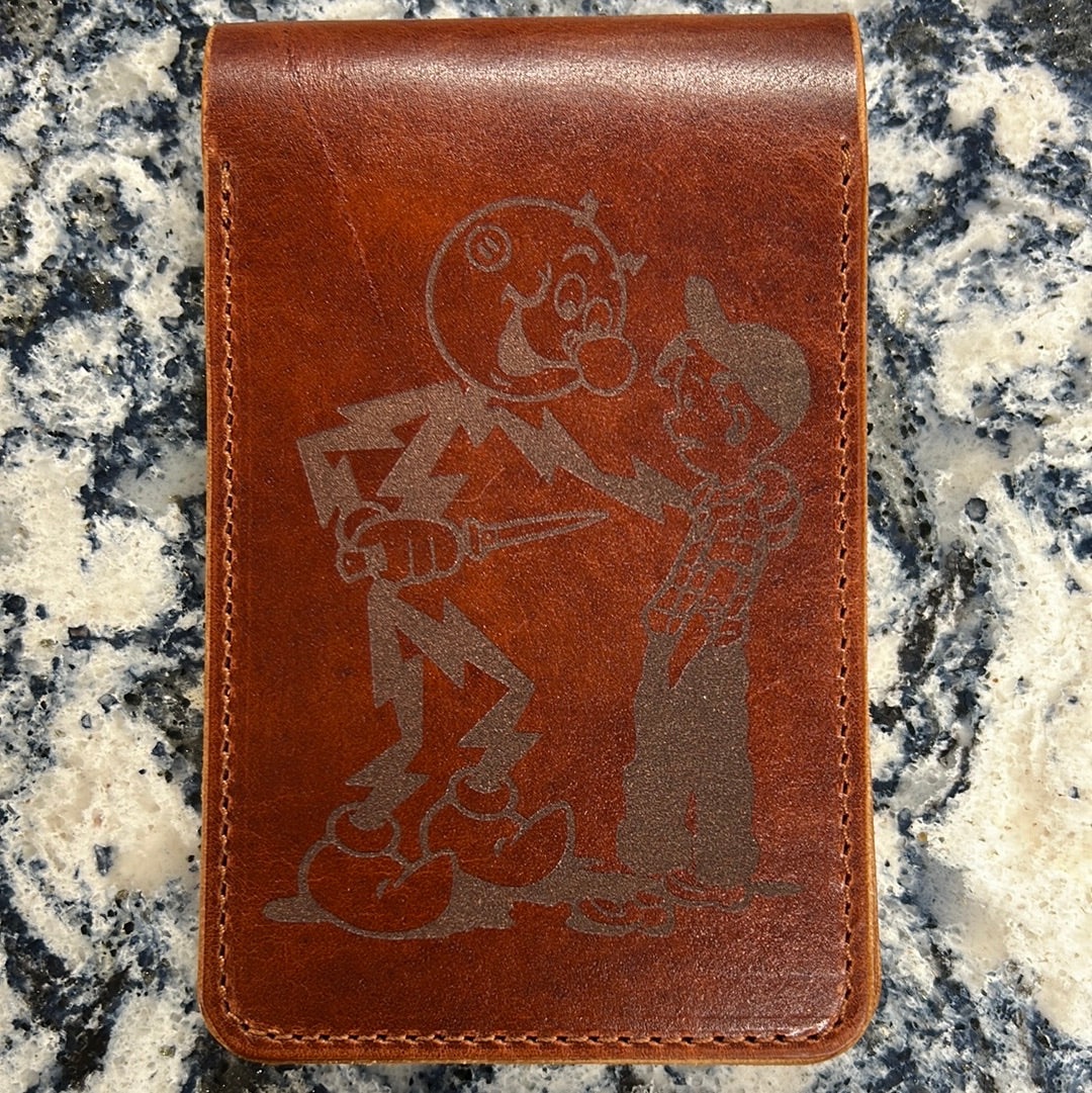 Electricians Leather Notepad Cover