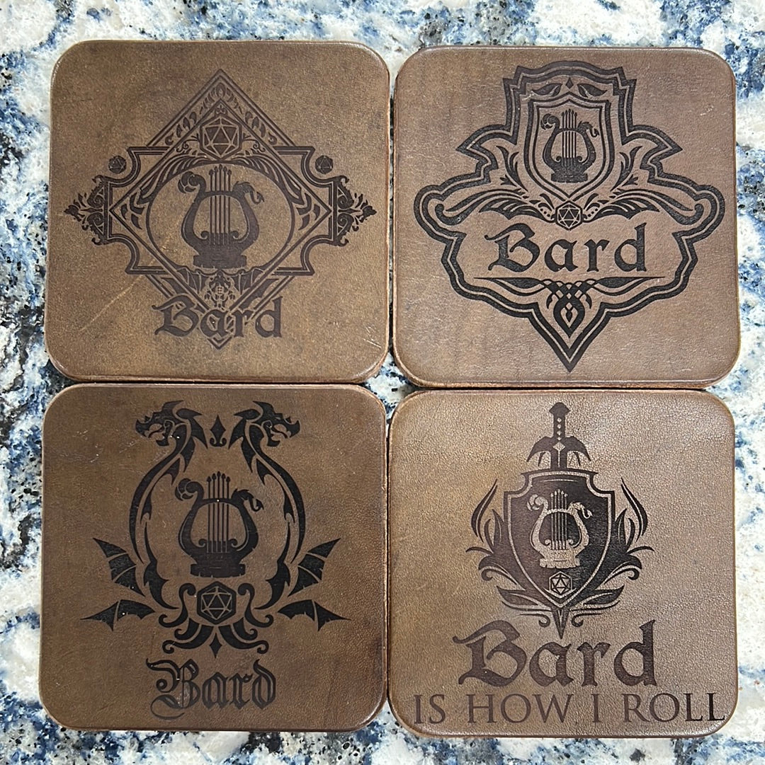 D&D Leather Coaster