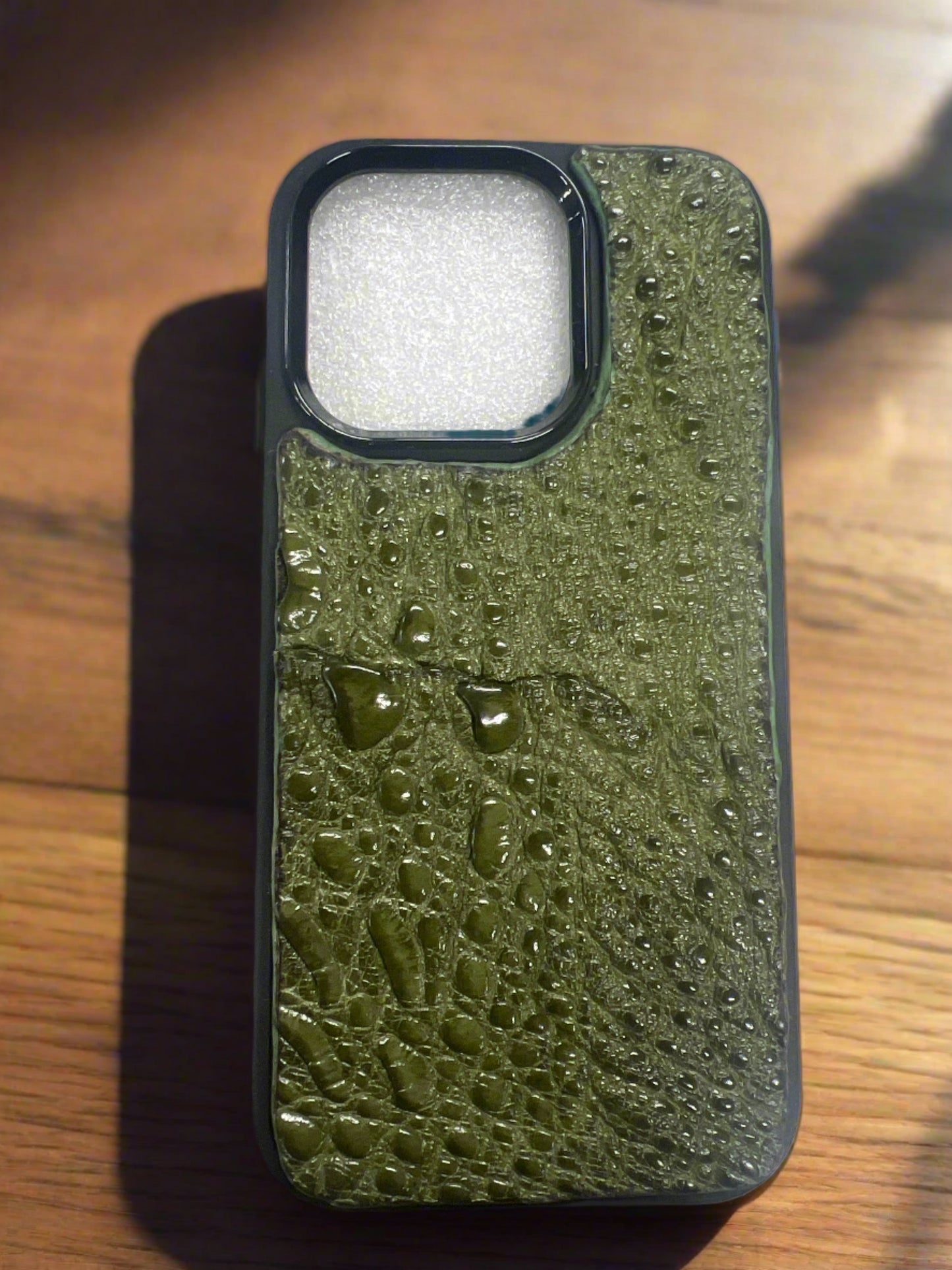 iPhone Case with Leather Inlay