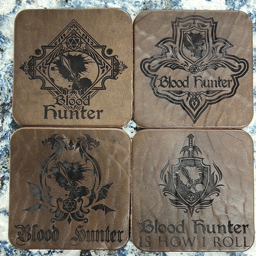 D&D Leather Coaster