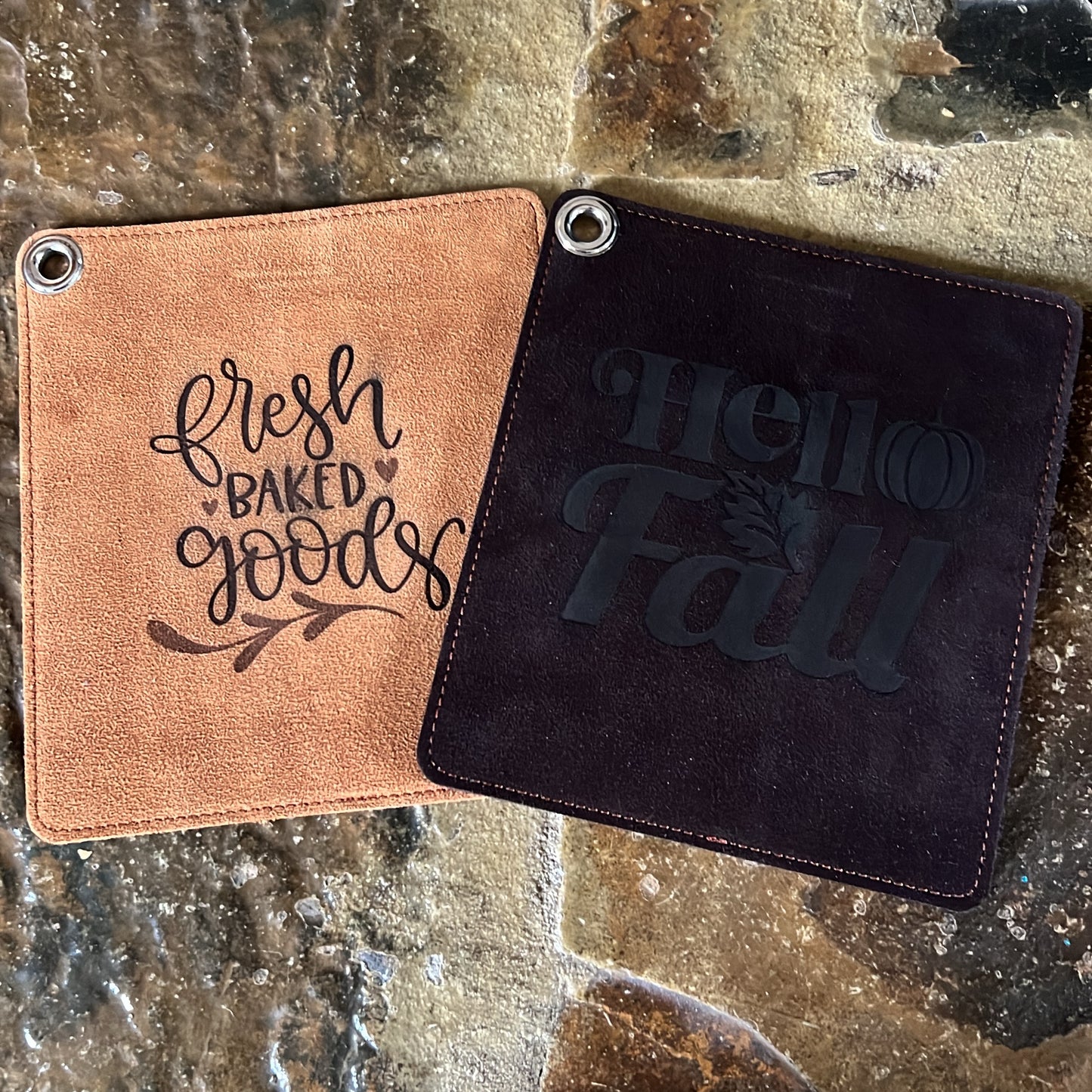 Suede Pot Holder