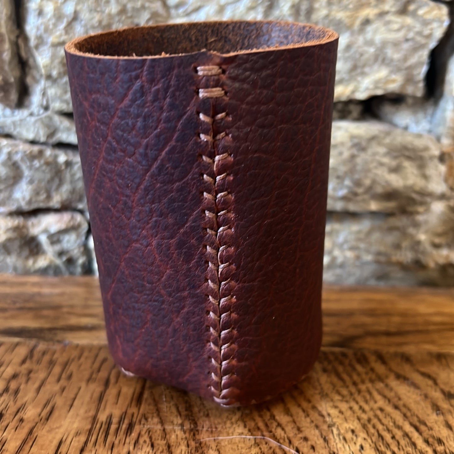 Leather Baseball Koozie