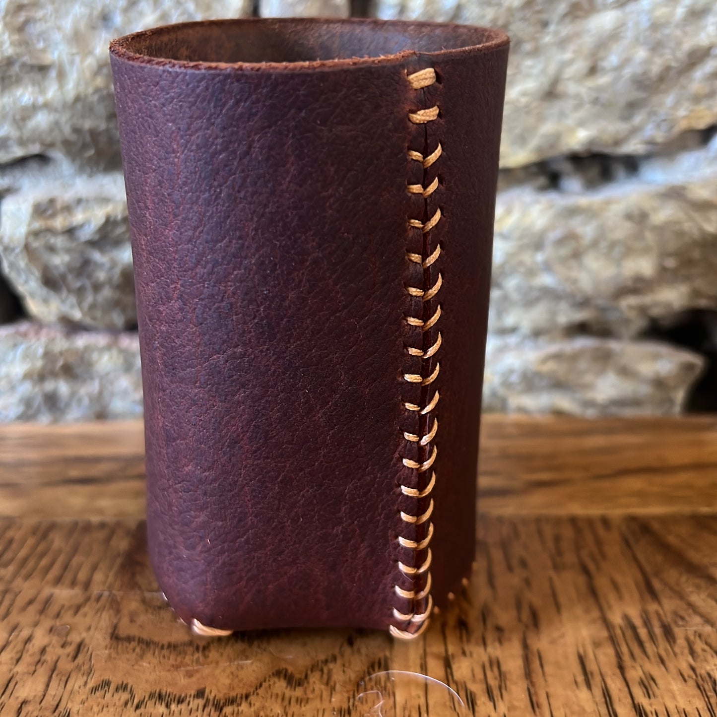 Leather Baseball Koozie