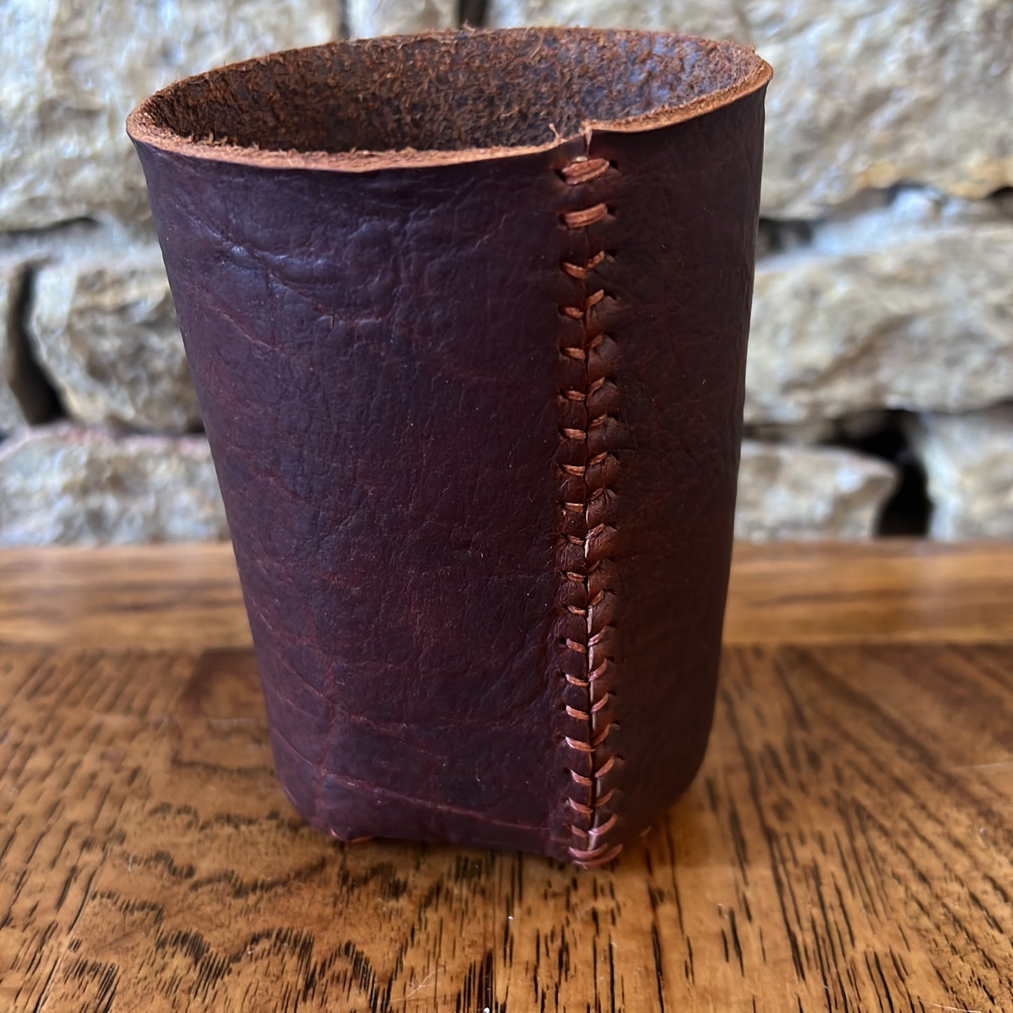 Leather Baseball Koozie