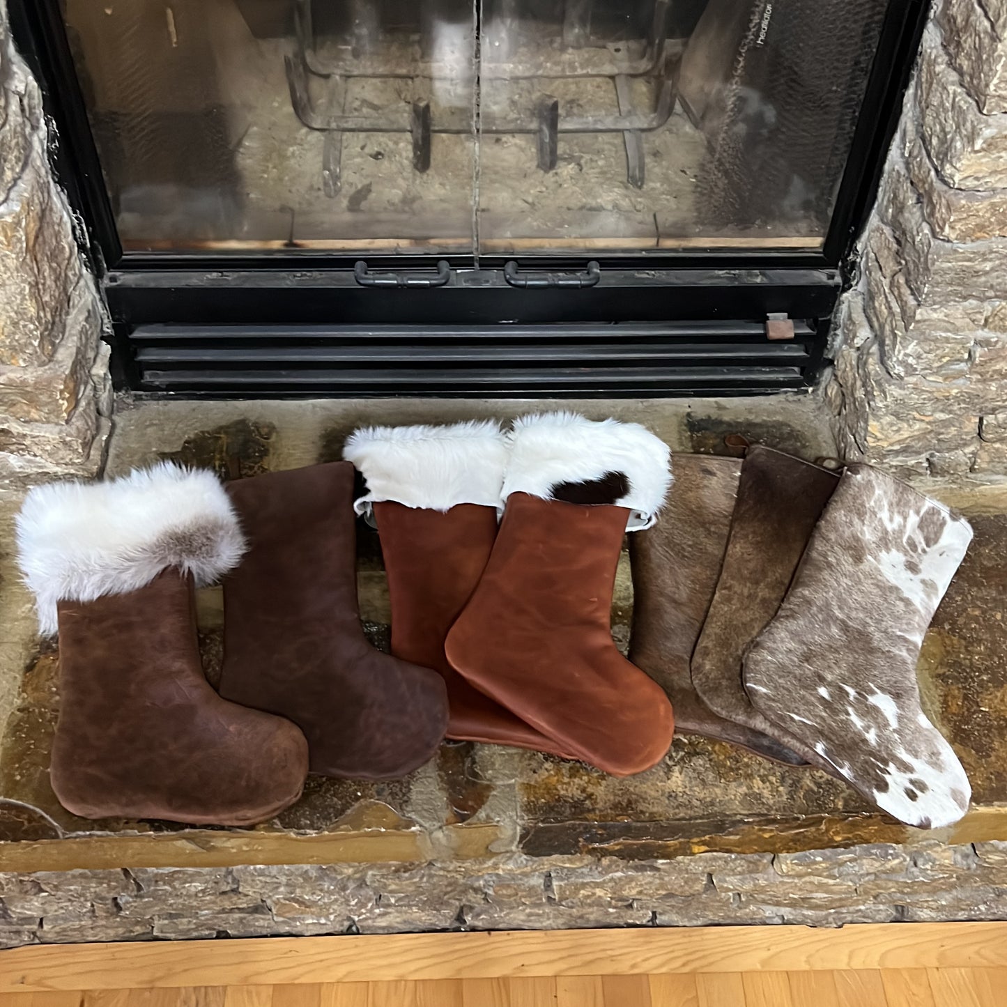 Leather Christmas Stockings