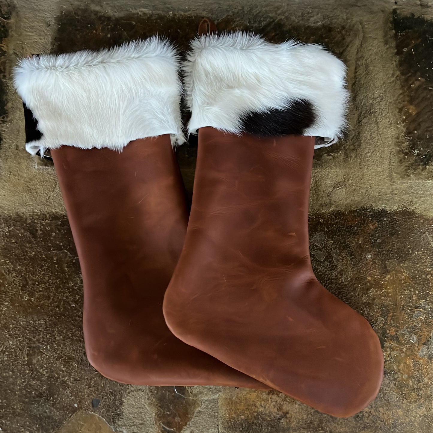 Leather Christmas Stockings