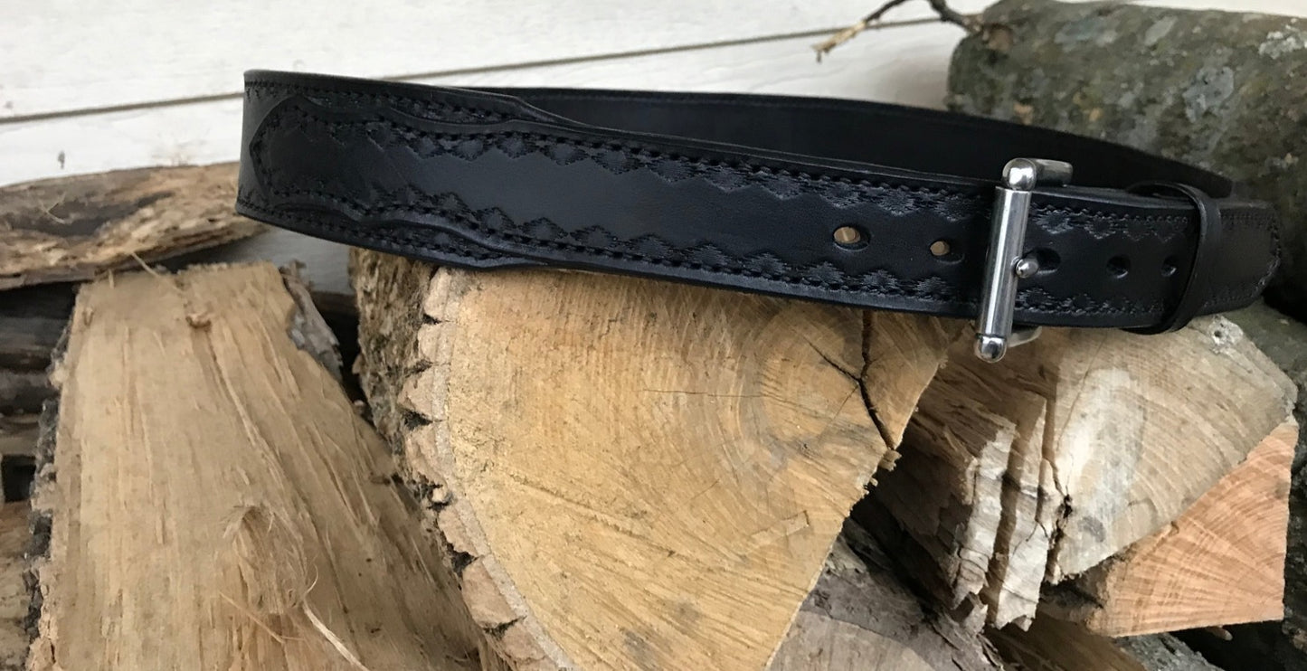 Custom Leather Gun Belt