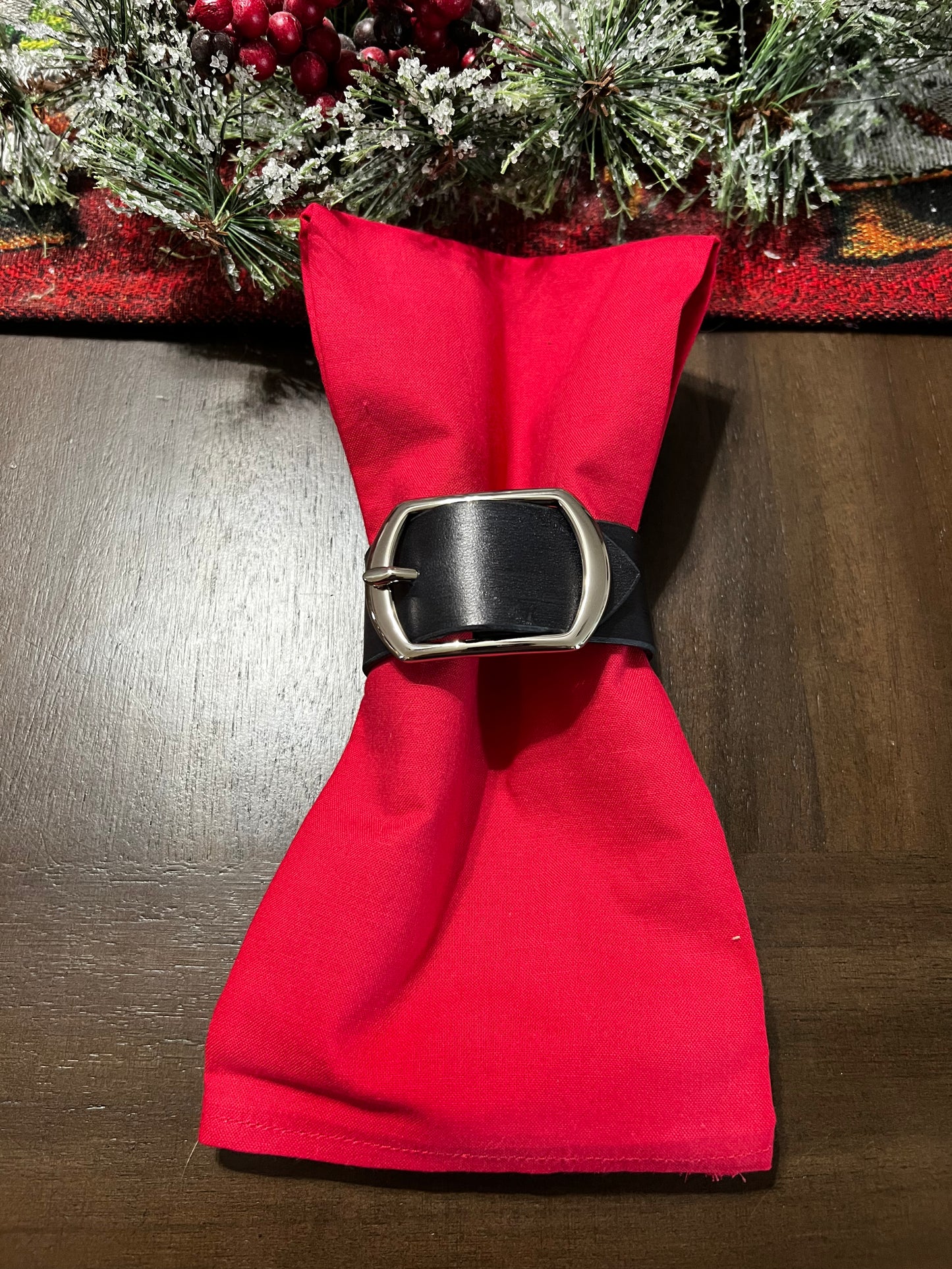Leather Napkin Belt Holder