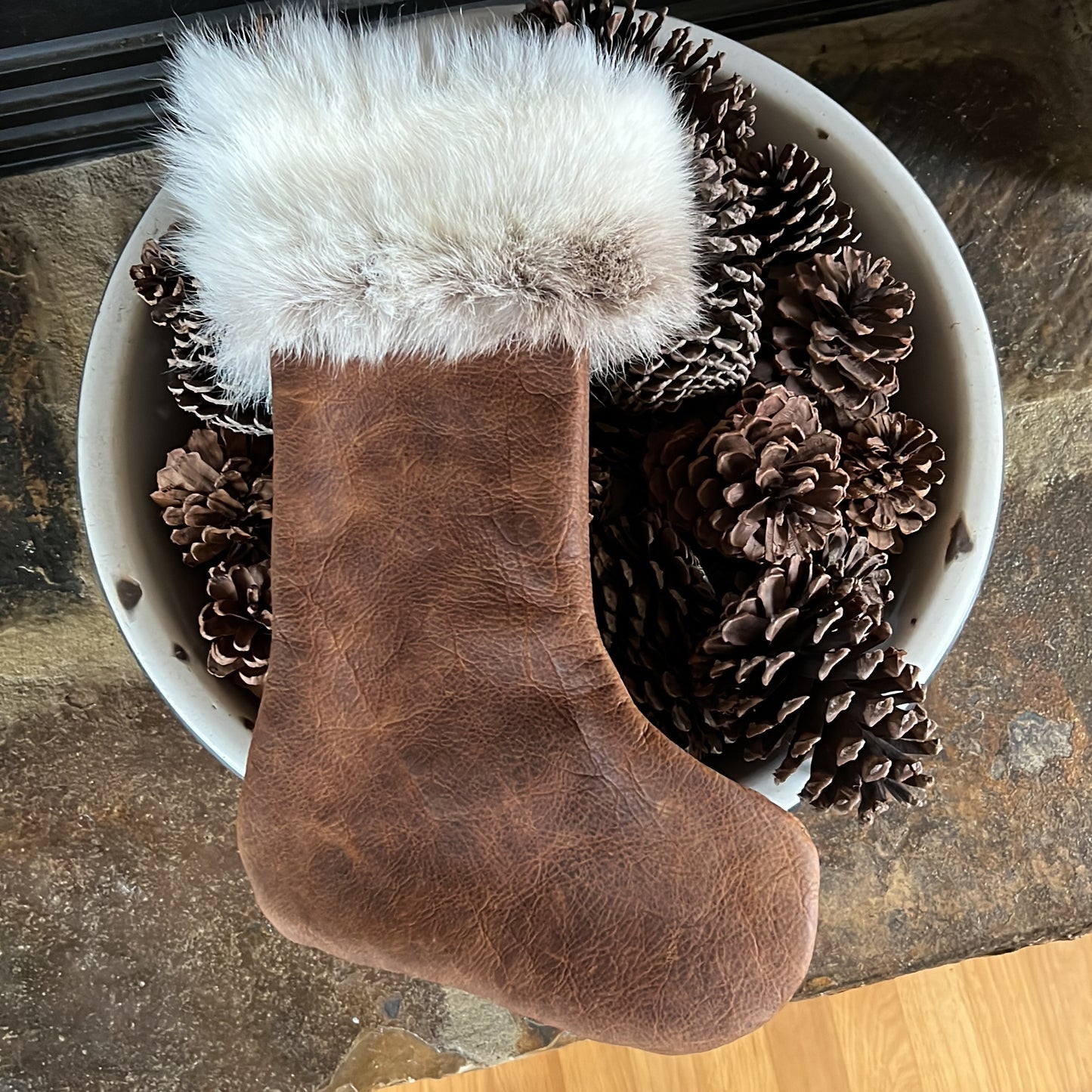 Leather Christmas Stockings