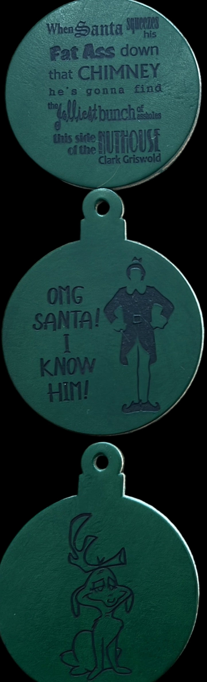 Leather Christmas Ornaments