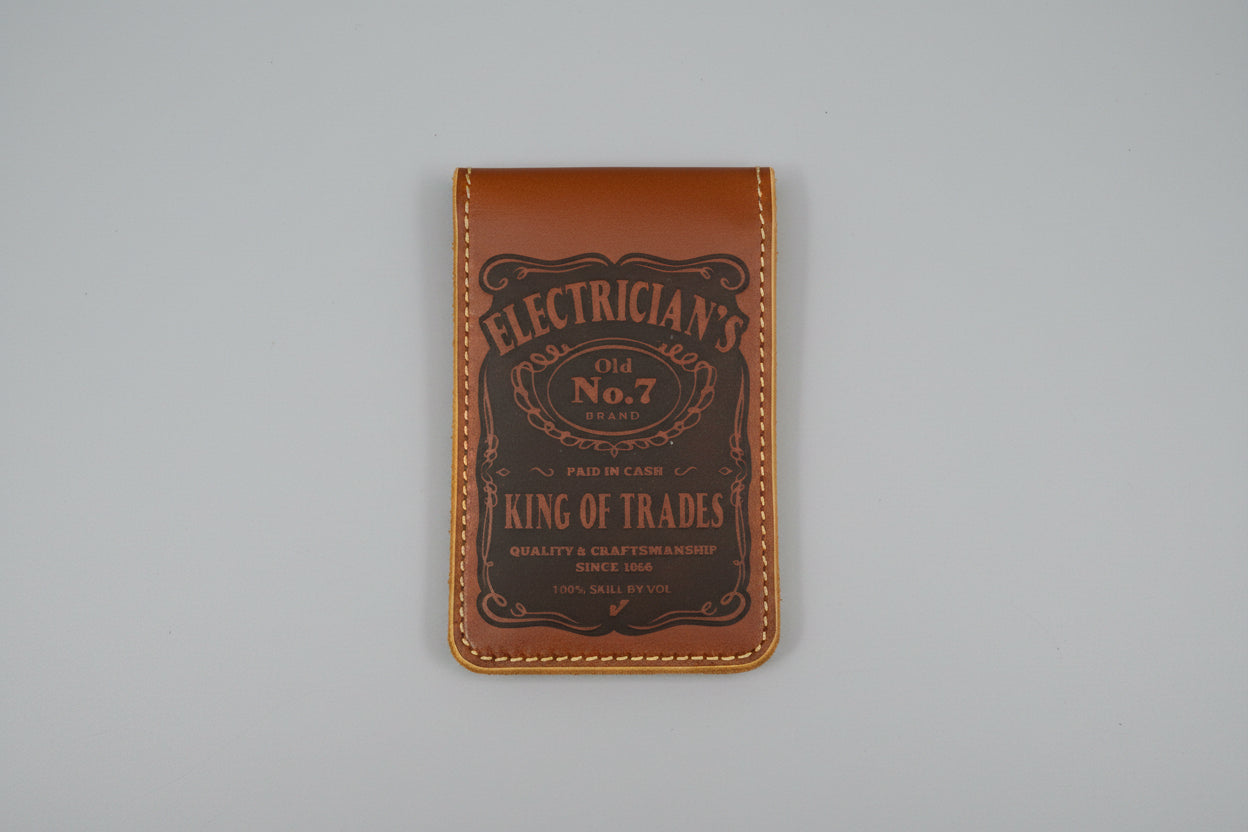 Electricians Leather Notepad Cover