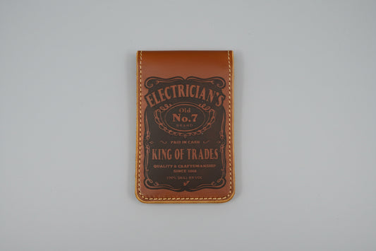 Electricians Leather Notepad Cover