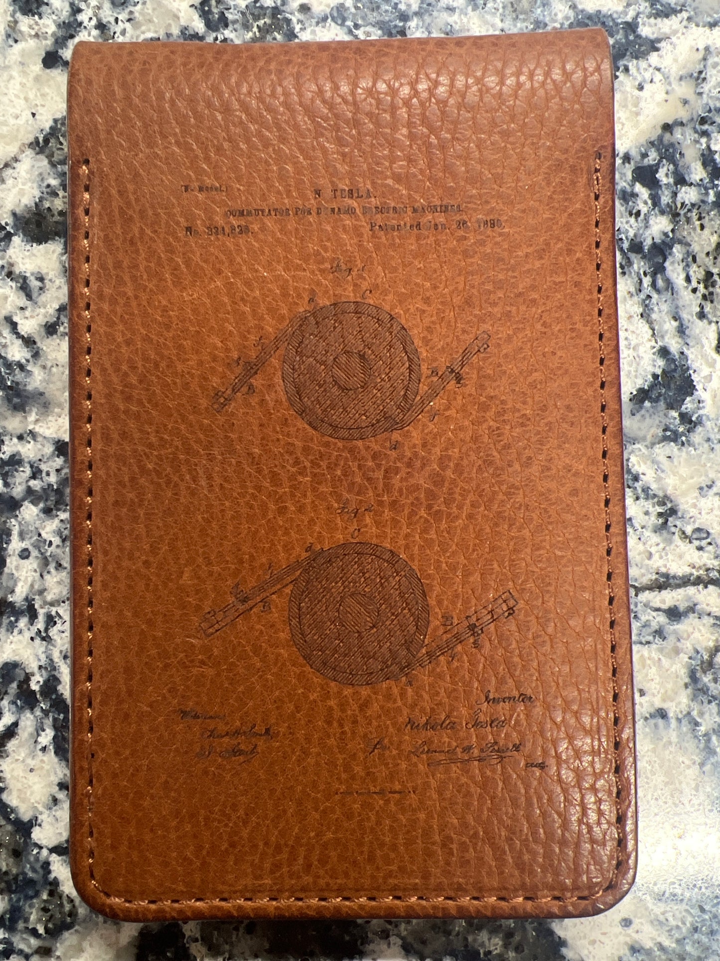 Electricians Leather Notepad Cover