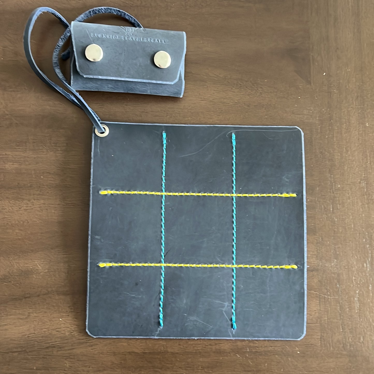 Leather Tic-Tac-Toe Game