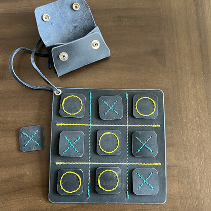 Leather Tic-Tac-Toe Game