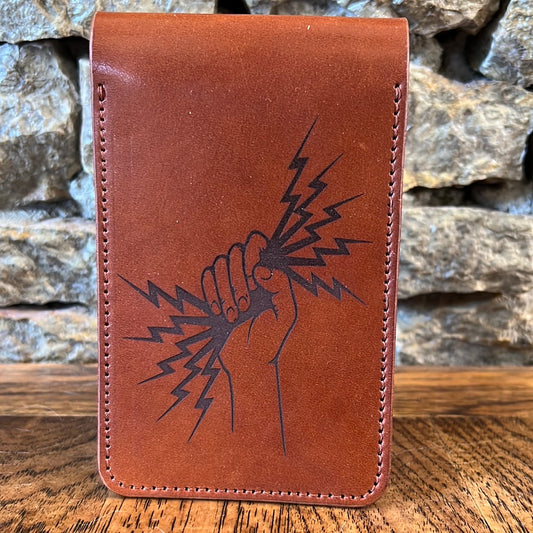 Electricians Leather Notepad Cover